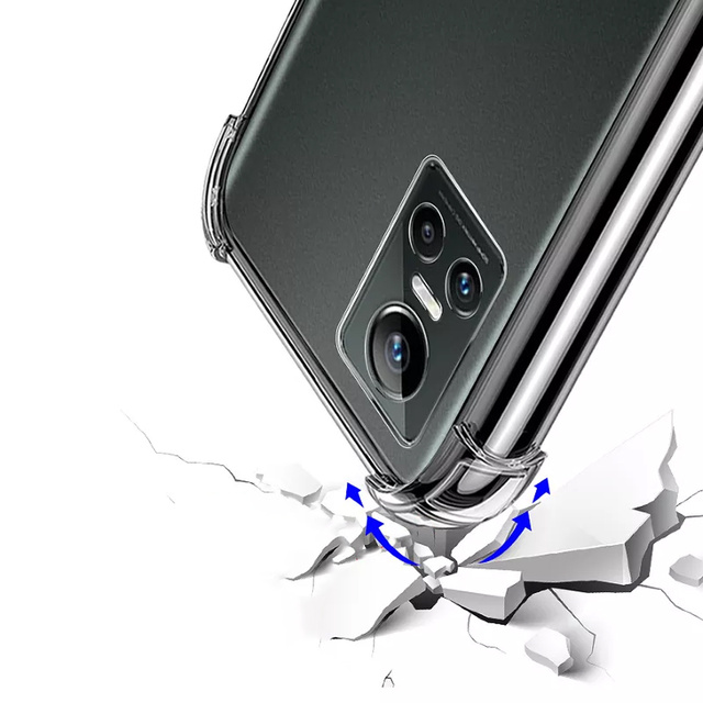 Alogy Etui na telefon pancerne ShockProof Case do Realme GT Neo 3 Global Przezroczyste