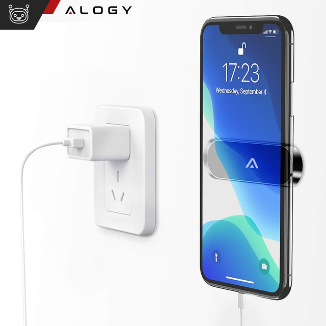 Alogy Uchwyt do telefonu samochodowy magnetyczny samoprzylepny na deskę
