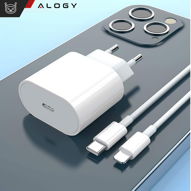 Alogy Ładowarka sieciowa szybka USB-C PD 20W Biała