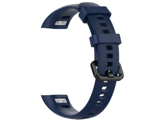 Alogy Pasek do smartwatch gumowy do Honor Band 4/5 Granatowy