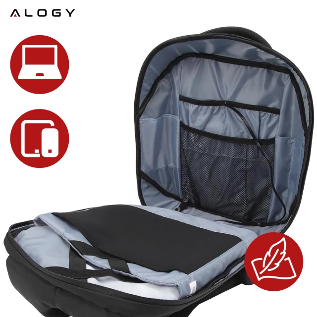 Plecak z oświetleniem LED RGB Alogy PixelBag™ Piksele bluetooth led telefon komórkowy sterowana aplikacją pixel Czarny