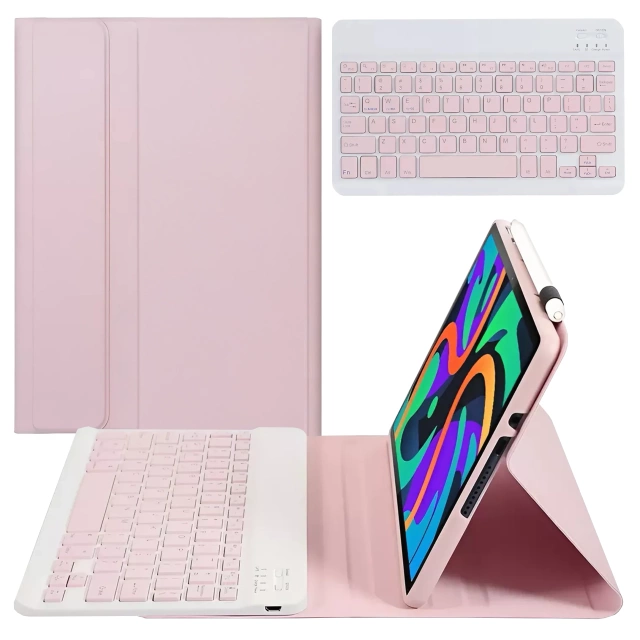 Etui ochronne z klawiaturą Alogy Keyboard case klawiatura bezprzewodowa do Lenovo Tab K11 / K11E 11” M11 10.95" TB330FU / TB330XU / TB331FC różowe