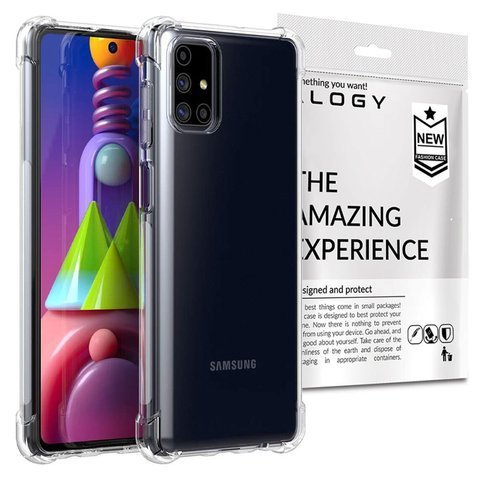 Alogy Etui na telefon pancerne ShockProof do Samsung Galaxy M51 przezroczyste