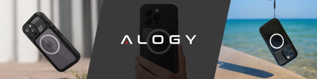 Etui Wodoodporne Alogy HydroArmor™ IP68 Case z przezroczystym tyłem Pancerna obudowa 360 do MagSafe do Apple iPhone 16 Pro Max