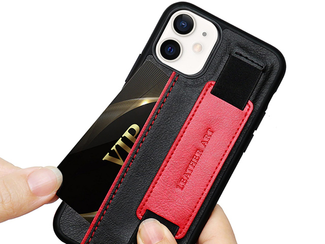 Alogy Etui na telefon obudowa Leather Case do Apple iPhone 12 Mini Czarne