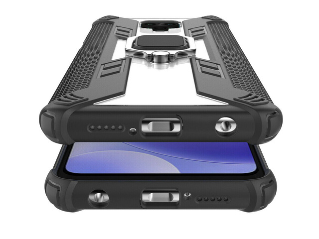 Alogy Pancerne etui Ring Carbon Holder do Xiaomi Redmi Note 9S/ Pro/ Max