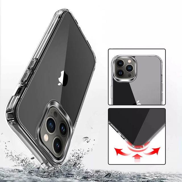 Alogy Etui na telefon ochronne obudowa Hybrid Case do Apple iPhone 13 Pro Max Przezroczyste