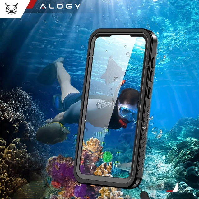Etui Wodoodporne do Samsung Galaxy S25 Alogy HydroArmor™ IP68 Case z przezroczystym tyłem Pancerna obudowa 360
