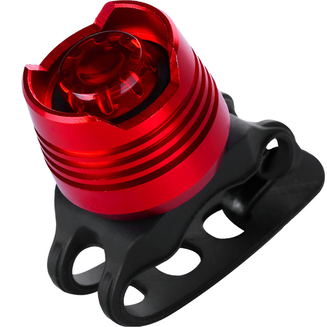 2x Lampka rowerowa tylna na tył roweru oświetlenie LED światełko światło tylnie czerwona aluminiowa wodoodporna IPX4 50lm Alogy