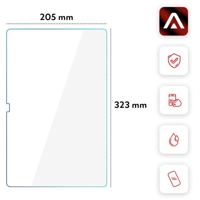 Alogy Szkło hartowane do telefonu na ekran do Samsung Galaxy Tab S8 Ultra X900 / X906