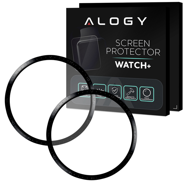 Alogy 2x Szkło na smartwatch elastyczne 3D do Huawei Watch GT 3 46mm Black
