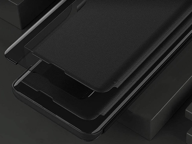 Alogy Etui na telefon portfel Smart View Cover do Galaxy S21 FE Czarne