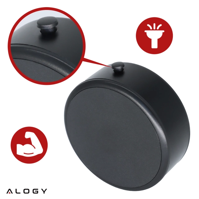 Uchwyt samochodowy magnetyczny do MagSafe Alogy MagMount™ Pro na deskę rozdzielczą kokpit pierścień Czarny