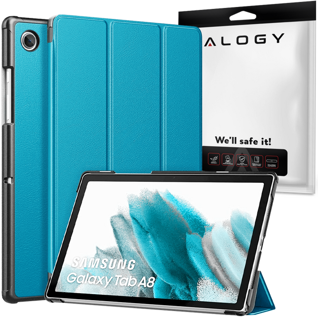 Alogy Etui do tabletu Smart Book do Samsung Galaxy Tab A8 2021 SM-X200/SM-X205 Niebieski