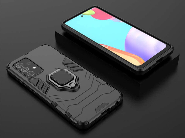Alogy Etui na telefon Stand Ring Armor do Samsung Galaxy A72/ A72 5G czarne