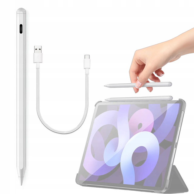 Rysik Alogy Stylus Pen Pencil dotykowy do ekranów telefonu tabletu do Apple iPad / iPhone Biały