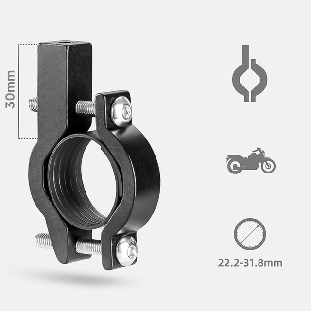 Alogy Uchwyt rowerowy Bike Phone Holder do telefonu 55-95mm na kierownicę na rower hulajnogę motor Czarny