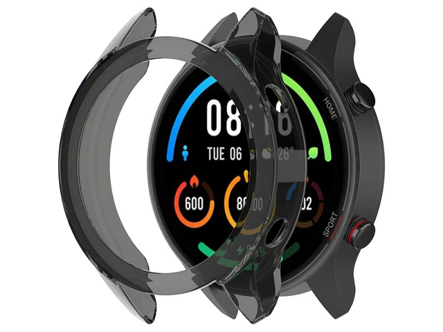 Alogy Etui silikonowe case do Xiaomi Mi Watch Color Sport Czarne