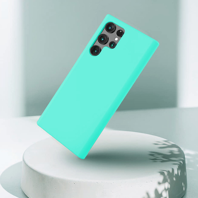 Alogy Thin Soft Case Etui ochronne do telefonu do Samsung Galaxy S22 Ultra Turkusowe