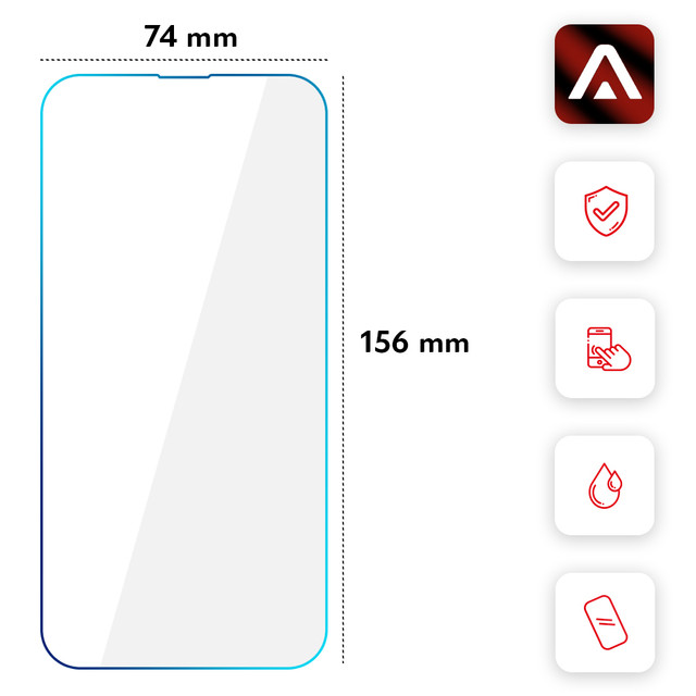 Alogy 2x Szkło hartowane do telefonu na ekran do Apple iPhone 14 Plus/ 14 Pro Max