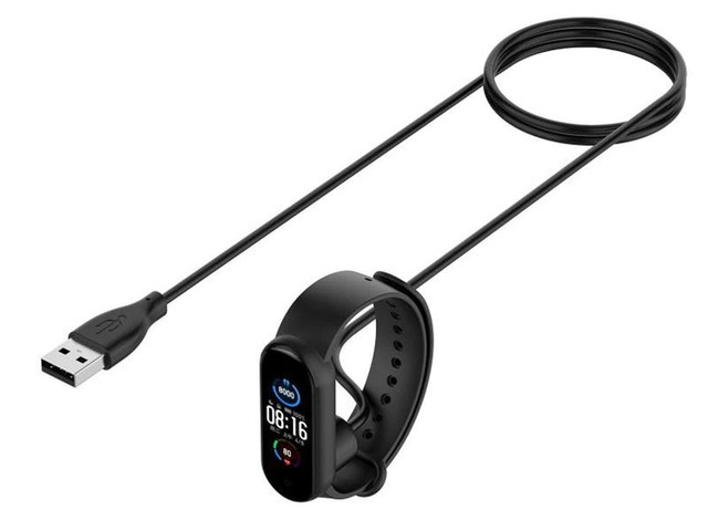 Alogy Ładowarka do smartwatch kabel USB do Xiaomi Mi Band 5 Global czarny