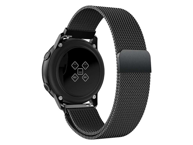 Alogy Bransoleta Milanese pasek stal nierdzewna do smartwatcha 22mm Czarna