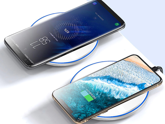 Alogy Fast Charger Ładowarka indukcyjna Qi USB-C Type C 15W White