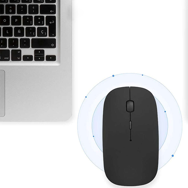 Myszka bezprzewodowa Alogy Mouse do laptopa tabletu Czarna