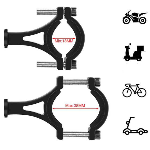 Alogy Uchwyt rowerowy Metal Bike Holder do telefonu na kierownicę do roweru motocykla hulajnogi Czarny