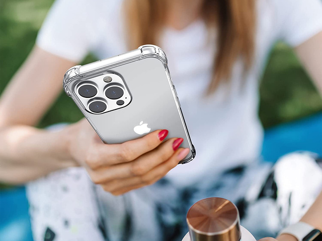 Alogy Etui na telefon pancerne ShockProof do Apple iPhone 13 Pro Max 6.7 Przezroczyste