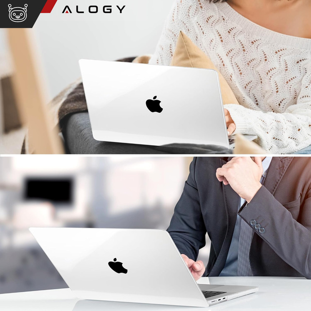 Alogy Etui do Macbook Air 15 M2 2023 A2941 Case obudowa pokrowiec Clear Hard Cover Przezroczyste