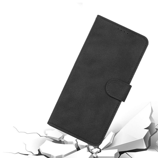 Alogy Etui na telefon z klapką magnetyczne portfel skórzane do Realme GT Neo 3 Global Czarne
