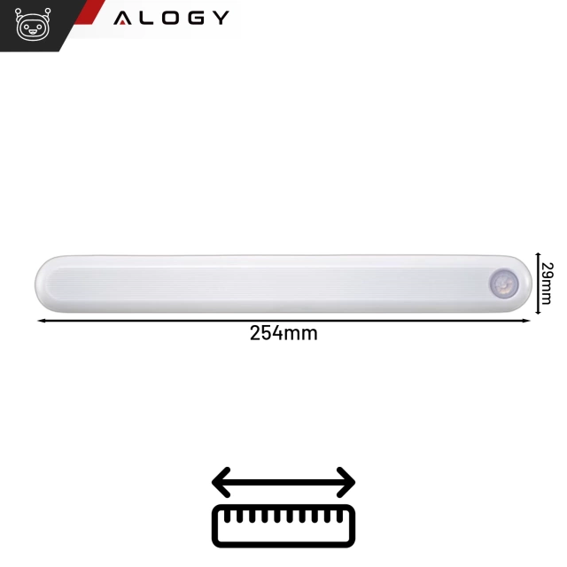Lampka nocna Alogy Sensor Lamp z czujnikiem ruchu lampa szafkowa biurkowa na magnes Biała