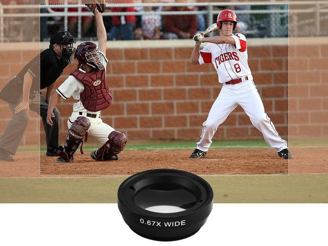 Zestaw 3 obiektywów soczewek do telefonu macro fish eye wide czarne