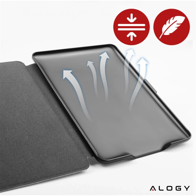 Etui ochronne na czytnik E-Book Alogy ProBook Cover obudowa do Kindle Paperwhite 6 2024 Czarne
