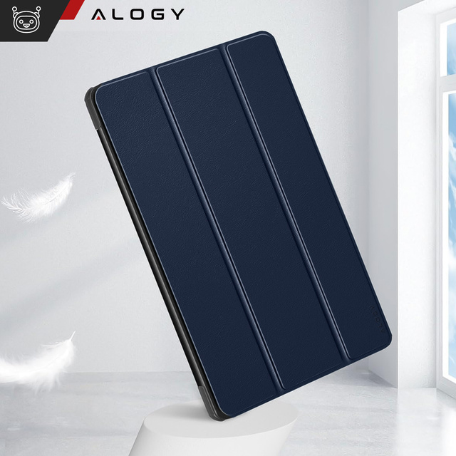 Etui do Lenovo Tab K11 / K11E 11” / M11 10.95" TB330FU / TB330XU / TB331FC Book Case Cover z klapką obudowa futerał pokrowiec Alogy Granatowe + Rysik