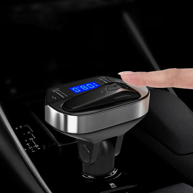 Alogy Ładowarka samochodowa Transmiter FM Bluetooth 5.0 Karta pamięci USB QC 3.0 USB-C PD 18W