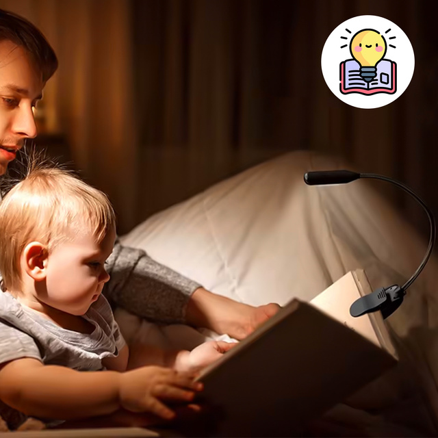 Lampka Alogy LED nocna na biurko biurkowa do czytania lampa regulowana bezprzewodowa micro USB czarna