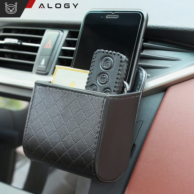 Alogy Organizer samochodowy Car Organizer Air Vent na kratkę do auta Czarny