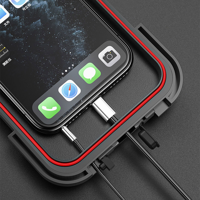 Alogy Uchwyt na rower wodoszczelny Waterproof Bicycle Phone Holder na kierownicę do telefonu Czarny