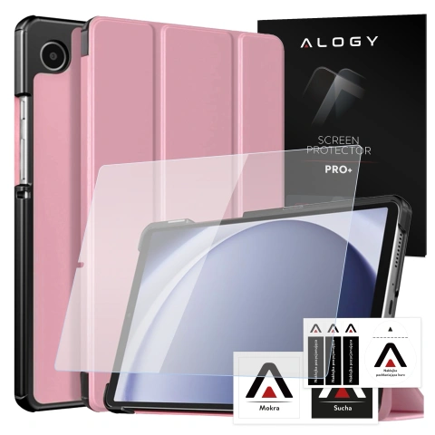 Etui do Samsung Galaxy Tab A9 2023 8.7" X110 / X115 obudowa na tablet Case Alogy Book Cover Różowy