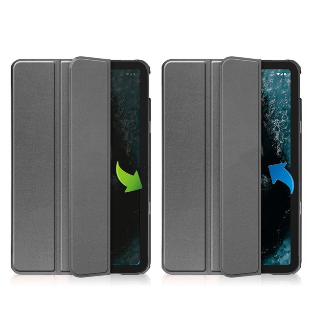 Alogy Zamykane etui na tablet z klapką Book Cover Case do Nokia T20 Szare