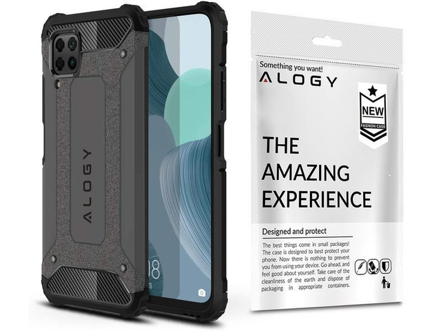 Etui na telefon Alogy Hard Armor do Huawei P40 Lite/ Nova 6 SE szare