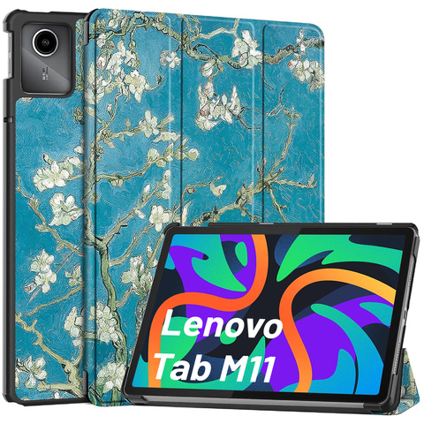 Etui do Lenovo Tab K11 / K11E 11” M11 10.95" TB330FU / TB330XU / TB331FC obudowa na tablet Case Alogy Book Cover Kwitnący migdałowiec (van Gogh) + Szkło + Rysik