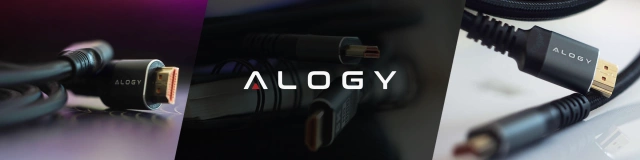 Kabel HDMI 2.1 10 m, 4K/8K Alogy Ultra High Speed™ 48 Gbps 60Hz, Premium z Pozłacanymi Końcówkami, Nylonowy Oplot, Miedziany – Czarny