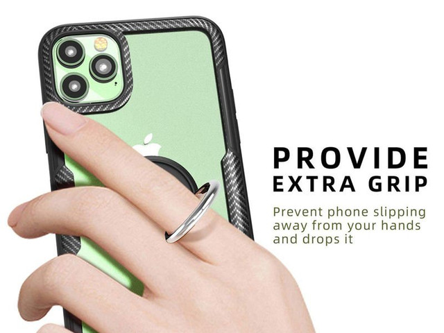 Etui Alogy Ring Holder Clear Armor do Apple iPhone 11 Pro Max czarne