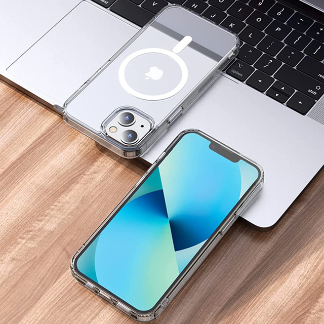 Alogy Etui do telefonu Ultra Slim Mag do ładowarek Qi do iPhone 13 Mini Przezroczyste