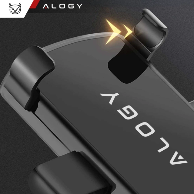 Alogy  Uchwyt samochodowy na telefon na lusterko kokpit do 7.2 cala Czarny