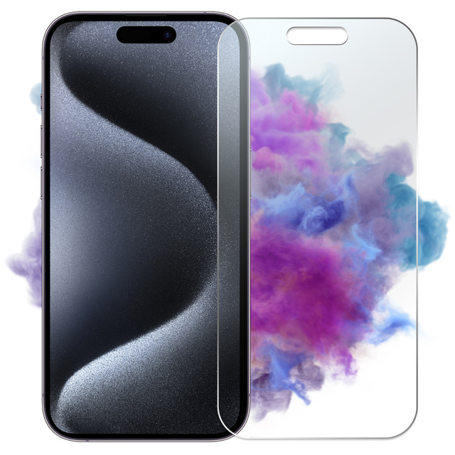 Alogy Szkło hybrydowe do Apple iPhone 15 Pro Max na ekran Flexi Glass 9H płaskie