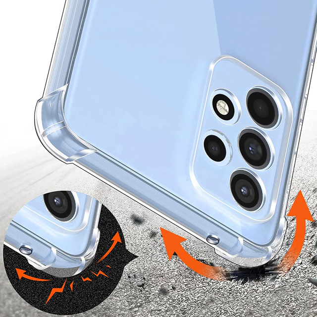 Alogy Etui na telefon pancerne ShockProof Case do Samsung Galaxy A73 / A73 5G Clear
